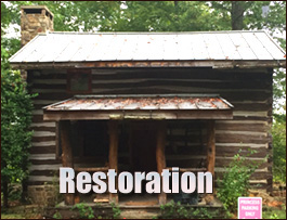 Historic Log Cabin Restoration  Gallant, Alabama