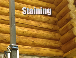  Gallant, Alabama Log Home Staining